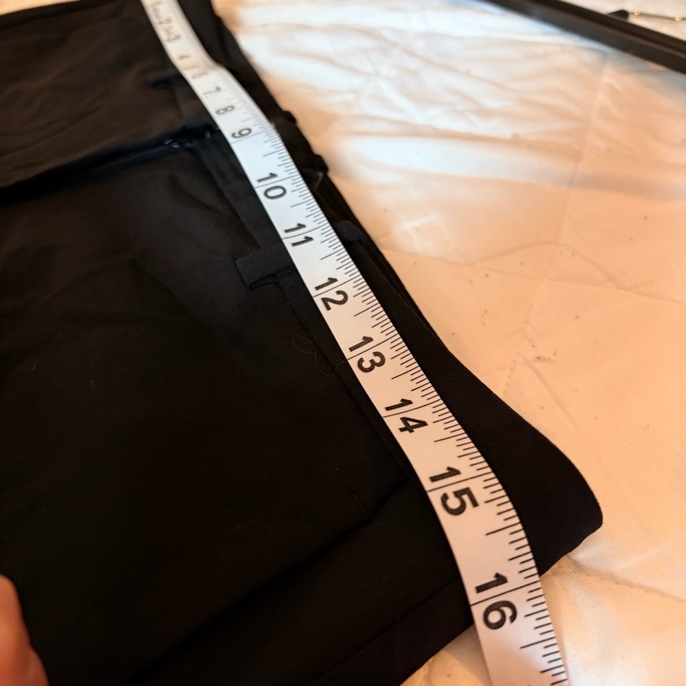 Theory Tall Demetria 2 Classic Suit Wool Black Tailored Pant Trousers, 6 - Picture 10 of 12
